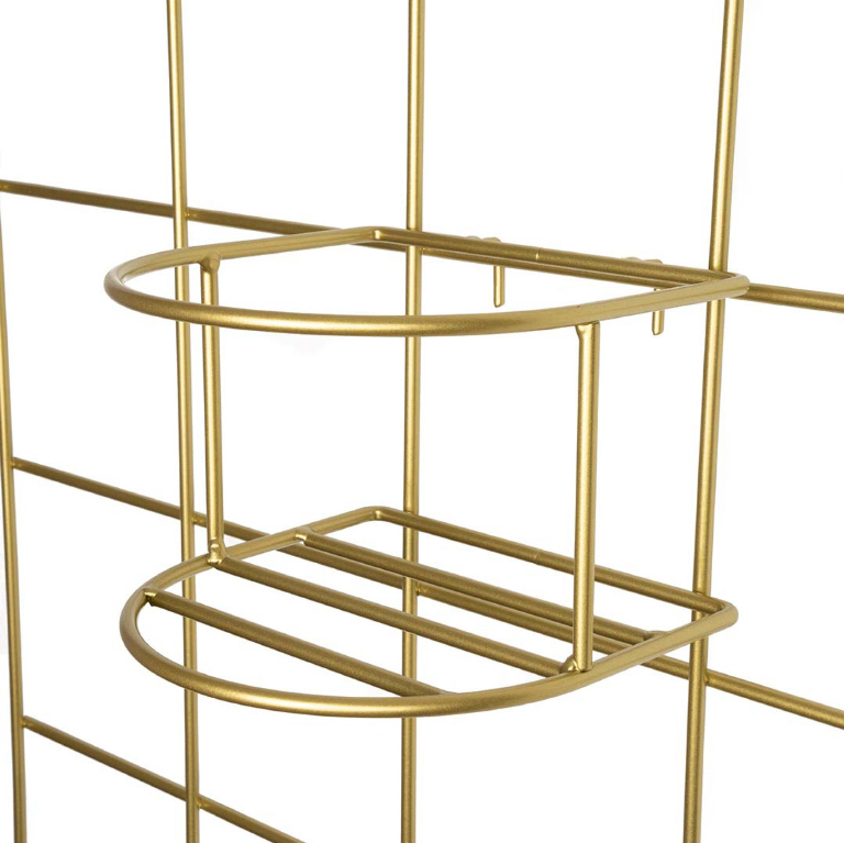 Kwietnik Hedera 3 - krata i 3 koszyki złoty OUTLET